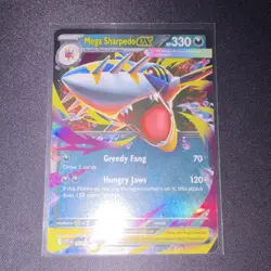 Pokemon Mega Sharpedo EX 061/094 Me02: Phantasmal Flames Holo English Card 330 … - Image 1