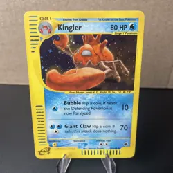 Pokemon TCG Kingler 015/165 Expedition Base Set Holo LP/NM - Image 1