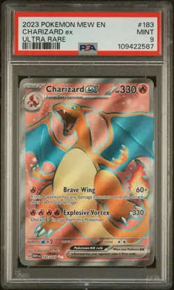 Charizard ex Ultra Rare Holo PSA 9 Sv Scarlet & Violet 151 183/165 Pokemon TCG - Image 1