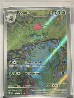 Ivysaur Illustration Rare #167/165 2023 Pokemon Mew En PSA 9 Mint - Image 3