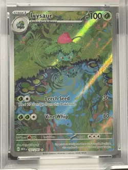 Ivysaur Illustration Rare #167/165 2023 Pokemon Mew En PSA 9 Mint - Image 5