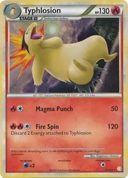 Pokemon TCG - Typhlosion - 32/123 - Holo - Theme Deck Exclusive [Moderate Play] - Image 1