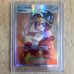Pokemon Welder Full Art Ultra Rare Holo 214/214 Sm-Unbroken Bonds Trainer - Image 1