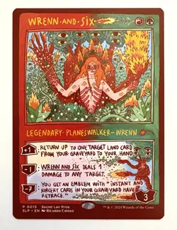 Magic the Garhering Wrenn and Six Secret Lair Showdown NM Rare Free Shipping MTG - Image 1