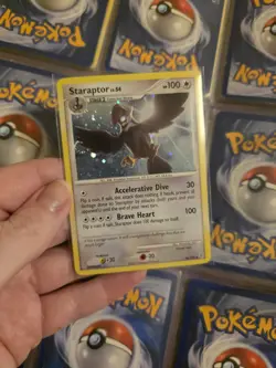 Pokemon TCG Staraptor Diamond Pearl 16/130 Holo Rare * 2007 - Image 1