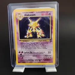 Alakazam - Holo - Rare - Base Set 2 - 1/130 NM - Pokemon - Never Played - Image 1