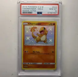 Pokemon Hidden Fates 2019 - Shiny Charmander Holo - SV6/SV94 Graded PSA 10 - Image 1