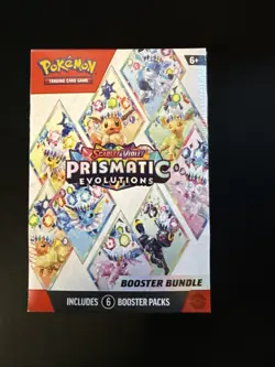 Pokemon TCG: S&V Prismatic Evolutions Booster Bundle (6pks) Factory Sealed - Image 1