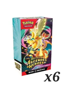 PRESALE - 6x Pokemon TCG Mega Evolution Ascended Heroes Booster Bundle 6 Packs - Image 1