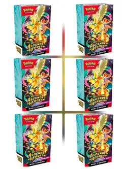 PRESALE - 6x Pokemon TCG Mega Evolution Ascended Heroes Booster Bundle 6 Packs - Image 2