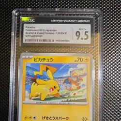 Pokemon TCG Pikachu CGC 9.5 Sv-P Promo 120/SV-P Japanese 2023 Regular - Image 1