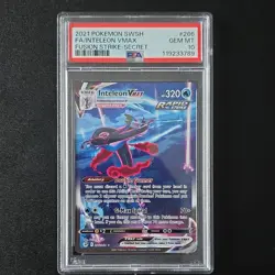 Pokemon Inteleon VMAX Alternate Art Secret Rare 266/264 Fusion Strike PSA 10 - Image 1