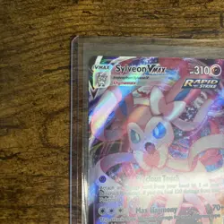 Pokemon Sylveon VMAX Ultra Rare Holo Rapid Strike Full Art SWSH07 075/203 310 HP - Image 4