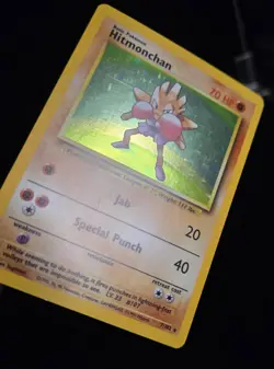 Pokemon TCG - HITMONCHAN - 7/102 - HOLO - RARE - UNLIMITED - BASE SET 1999 - LP - Image 2