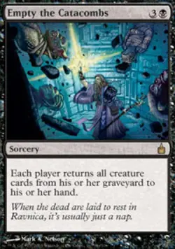 Empty the Catacombs -Foil Light Play MTG Ravnica - Image 1