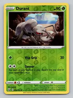 Reverse Holo Durant 010/163 Uncommon Battle Styles Pokemon - Image 1