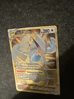 Pokemon TCG Sword And Shield Silver Tempest Lugia V Star Gold Rare 211/195 - Image 5