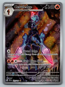 Pokemon TCG Ceruledge 197/191 IR Sv08: Surging Sparks Holo NM - Image 1