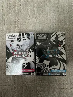 Pokemon TCG Black Bolt, And White Flare Booster Bundles Factory Sealed ￼ - Image 1