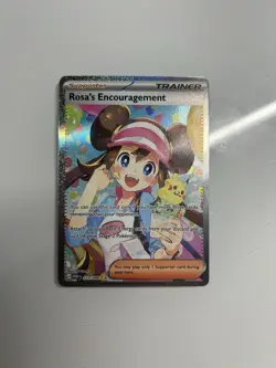Rosa's Encouragement 123/088 Special Illustration Rare SIR Full Art Pokemon NM - Image 1