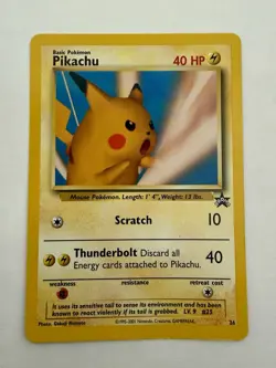 Pokemon TCG Pikachu WOTC Black Star Promo 26 - LP - Image 1