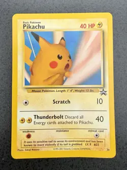 Pokemon TCG Pikachu WOTC Black Star Promo 26 - LP - Image 3