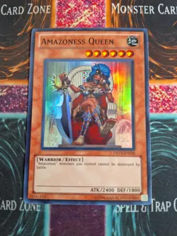 Yu-Gi-Oh! TCG Amazoness Queen DREV-EN032 Super Rare Unlimited Near Mint - Image 1