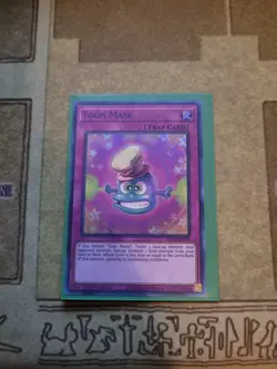 YUGIOH TCG TOON MASK DLCS-EN079 ULTRA 1ST ED NM PURPLE - Image 1
