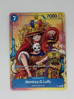 Monkey.D.Luffy 2nd Anniversary Stamped Promo P-043 - One Piece TCG - English MP - Image 1