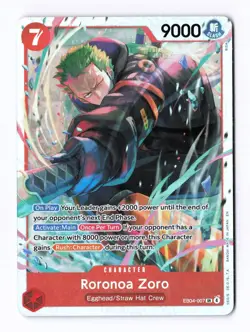 Roronoa Zoro (Foil) (EB04-007) SR One Piece Adventure on Kami's Island OP15-EB04 - Image 1