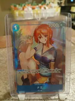 One Piece TCG Nami Alt Art Japanese OP09-050 R Emperors in the New World - Image 1
