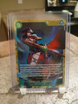 One Piece TCG Dracule Mihawk SEC OP14-119 Secret Azure Sea’s Seven English (B) - Image 1