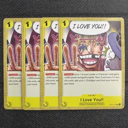 4x I Love You!! | OP12-115 NM | UC | Legacy Of The Master |One Piece TCG Playset - Image 1