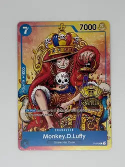 Monkey.D.Luffy 2nd Anniversary Stamped Promo P-043 - One Piece TCG - English LP - Image 1