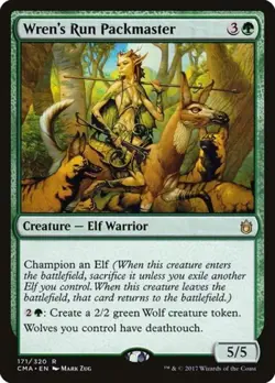 Wren's Run Packmaster - Medium Play MTG Commander Anthology - Image 1