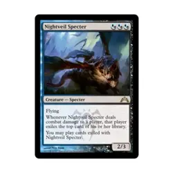 WOTC MtG Gatecrash Nightveil Specter (R) (Foil) EX - Image 1