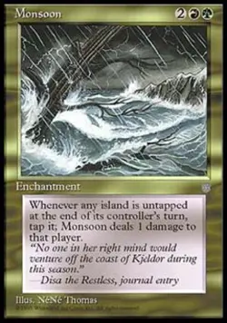 Monsoon - Light Play MTG Ice Age - Image 1
