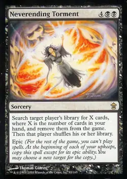 Neverending Torment - Light Play MTG Saviors of Kamigawa - Image 1
