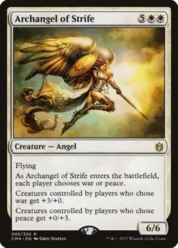 Archangel of Strife - Light Play MTG Commander Anthology - Image 1