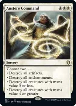 Austere Command - Light Play MTG Commander Legends: Battle for Baldur's Gate - Image 1