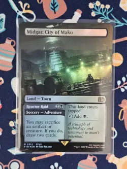 MTG - Midgar, City of Mako - FOIL Borderless Rare #313 - Final Fantasy NM - Image 1