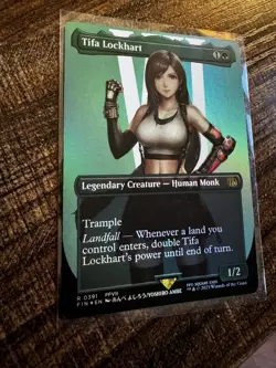 Tifa Lockhart (Borderless) 0391 -Foil Near Mint MTG Universes Beyond: FIN - Image 2