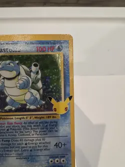 Pokemon Blastoise 2/102 Holo - Classic Collection - Celebrations - NM - Image 3