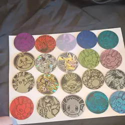 Nintendo Pokemon TCG Flip Coin Set 20 Yokohama Japan 2023 Pikachu Eevee - Image 1