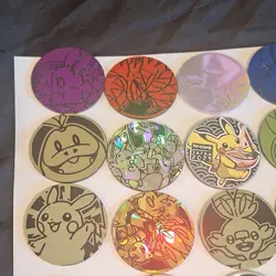 Nintendo Pokemon TCG Flip Coin Set 20 Yokohama Japan 2023 Pikachu Eevee - Image 2