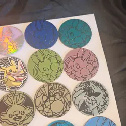 Nintendo Pokemon TCG Flip Coin Set 20 Yokohama Japan 2023 Pikachu Eevee - Image 3