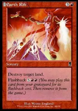 Earth Rift -Foil Medium Play MTG Odyssey - Image 1