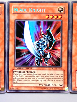 yugioh 3X Blade Knight CT1-EN002 Misprint Error Super Rare Picture LimitedVLP/NM - Image 5