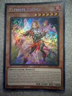 Yu-Gi-Oh! Elfnote Lucina 1st Edition Foil Spellcaster 2500 ATK 1800 DEF Unplayed - Image 2