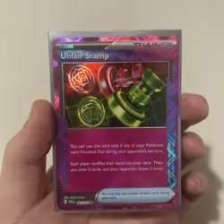 Pokemon TCG Unfair Stamp 165/167 ACE SPEC Rare - Twilight Masquerade - NM - Image 1
